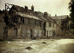 View of the ruins, Soissons, Aisne, France, 1917 by Fernand Cuville